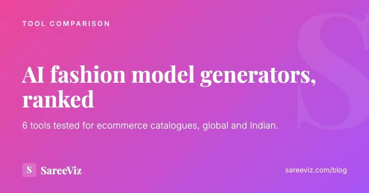 AI fashion model generators ranked — 6 tools tested for ecommerce catalogues