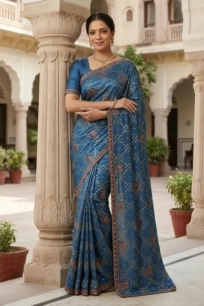 Leaning on Pillar